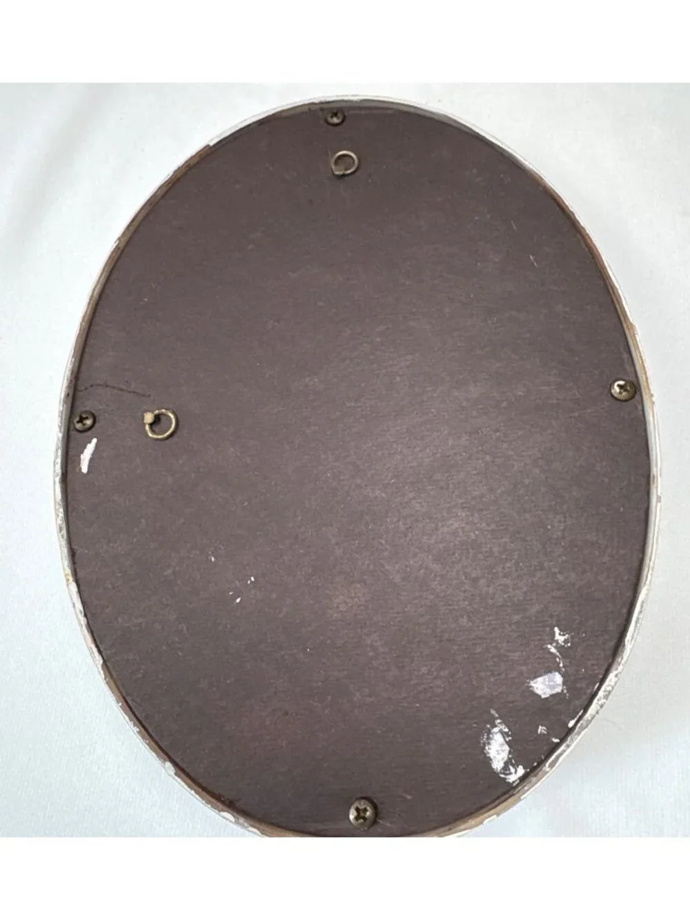 Litho Oval Floral Artwork Sage Frame 7